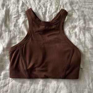 Lululemon Ribbed Nulu High-Neck Yoga Bra